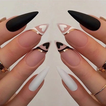 1Kit Gradient Ramp Purple Nail Tips Long Square Ballerina Luxury Nail Decoration With Rhinestones Home DIY Press On Coffin Nails