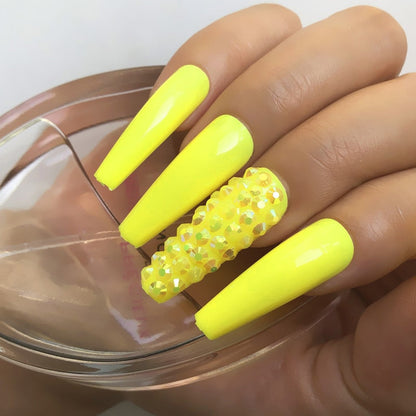 24 Pcs Pink False Nail Tips Women Wearable Fake Press on Nails With Pearl Diamond Full Cover Artificial Nails Custom Made