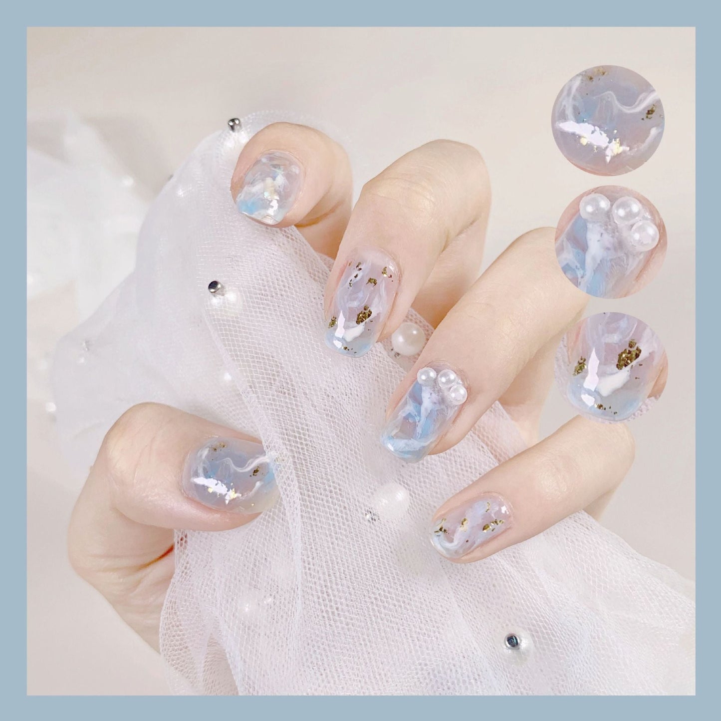 24Pcs Wearable Fake Nails Pink Gradient Glitter Butterfly Rhinestones Full Cover Acrylic Nail Tips With Press Glue Detachable