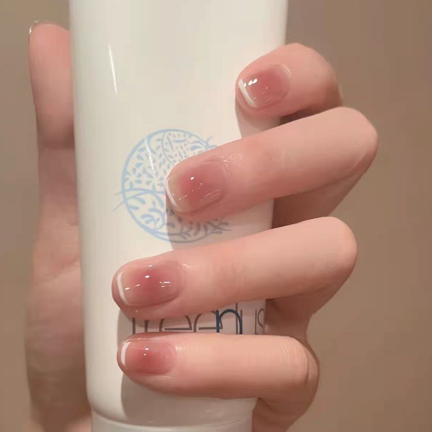 24Ps Childlike Fake Nails With Glue Cute Kawaii Personality Stick On Nails False Girls Short Press On Nail Art DIY Manicure Tool