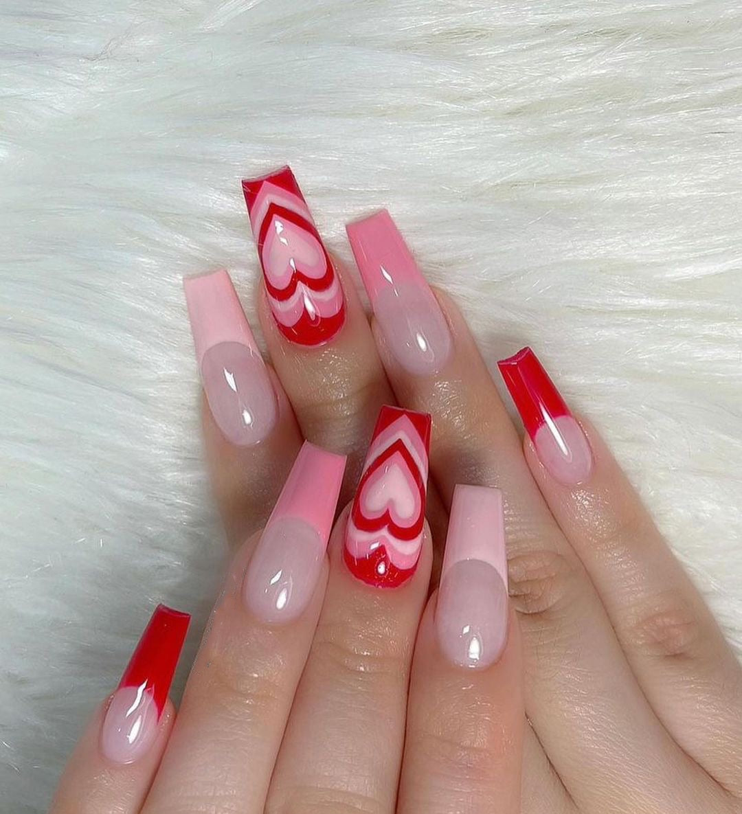 24p Black and White Flame Yin Yang Chessboard Pink Ballet Fake Nail Coffin Full Cover Artificial False Nails Press on Nail Art