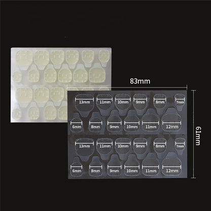 24pcs Checkerboard False Nails Wearable Fake Nails Long Coffin Full Cover Press On Square Head Manicure New French Manicuree