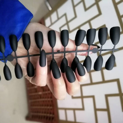 24pcs Detachable Coffin False Nails Chestnut Brown Leopard Butterfly Full Cover Fake Nails DIY Glue Press On Nails Nail Supplies