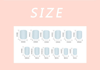 24pcs Summer Press on Toe Nails Fake Nail Tips with Designs Matte Set Red Rhinestone Reusable False Stick-on Nails Art