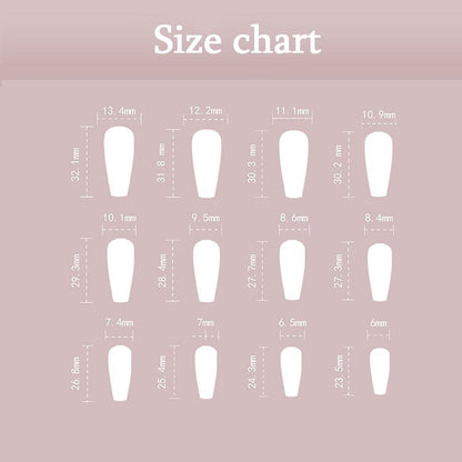 Black White French Stars Rhinestone Wearable Long Ballet Fake Nails Full Cover Finished False Nails Press on Nails with Glue