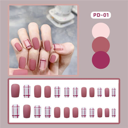 24pcs Lemon Short Wear Tips Nail False Patch Press on Nails Supplies for Professionals Artifical Fake Nails Faux Ongles Uñas