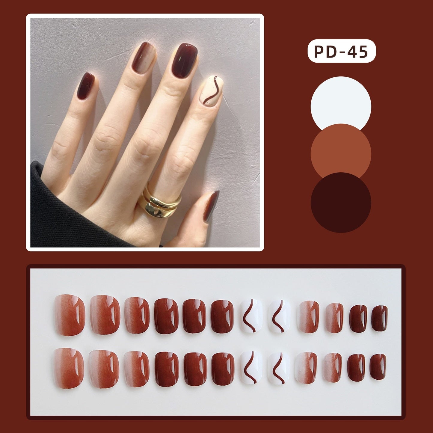24pcs Lemon Short Wear Tips Nail False Patch Press on Nails Supplies for Professionals Artifical Fake Nails Faux Ongles Uñas