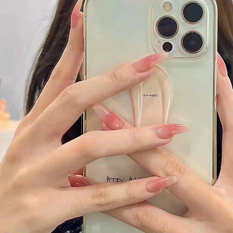 24pcs накладные ногти False Nails Supplies For Professionals With Glue Charming Nail Art Press On Nails French Wearable Manicure