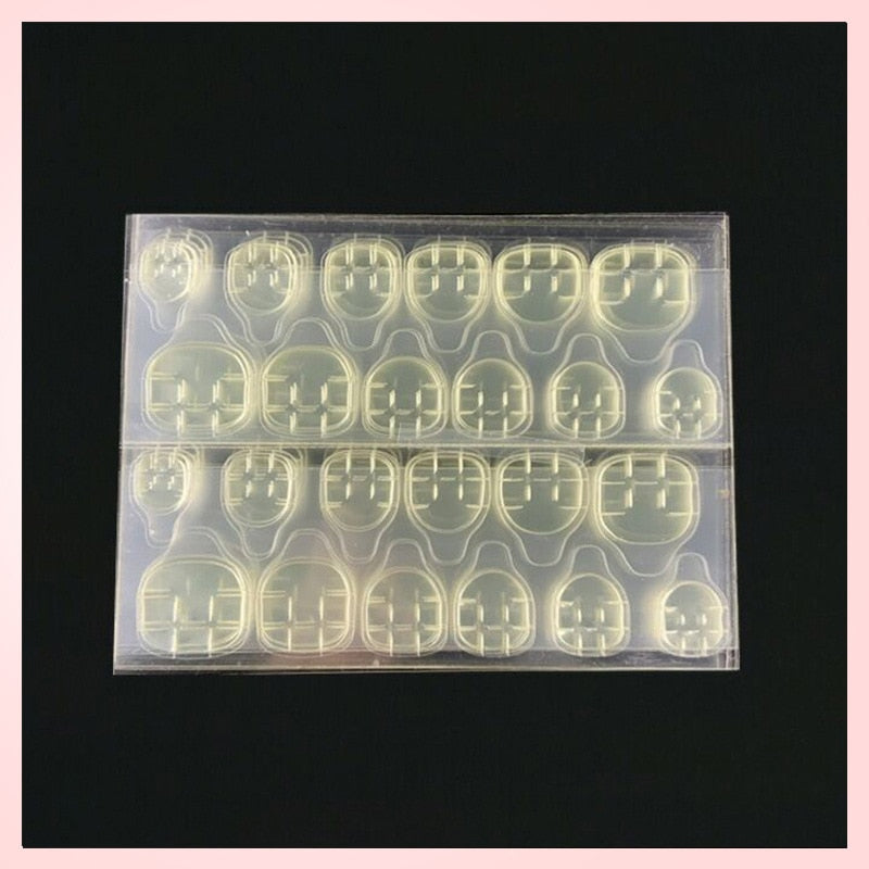 24pcs накладные ногти False Nails Supplies For Professionals With Glue Charming Nail Art Press On Nails French Wearable Manicure