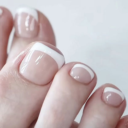 Press On Toenails 2024 Summer False Toenails For girls Cute Nail for Foot Artificial Nail tips Full Cover Nails feet False Nails