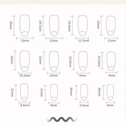 Y2k Fake Black Nail Long Ballet Reusable Adhesive Acrylic Press on set Nails Dark Acrylic Artificial False Nails Arts Tips 24pcs