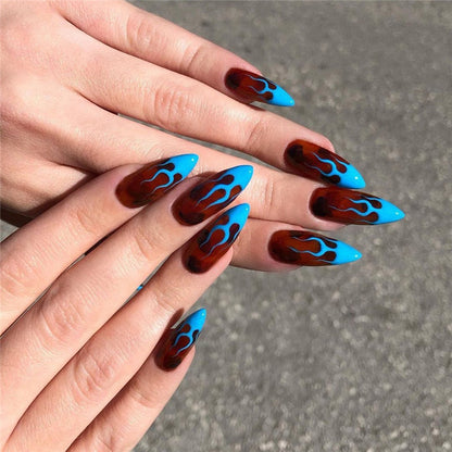 24pcs накладные ногти False Nails Supplies For Professionals With Glue Charming Nail Art Press On Nails French Wearable Manicure